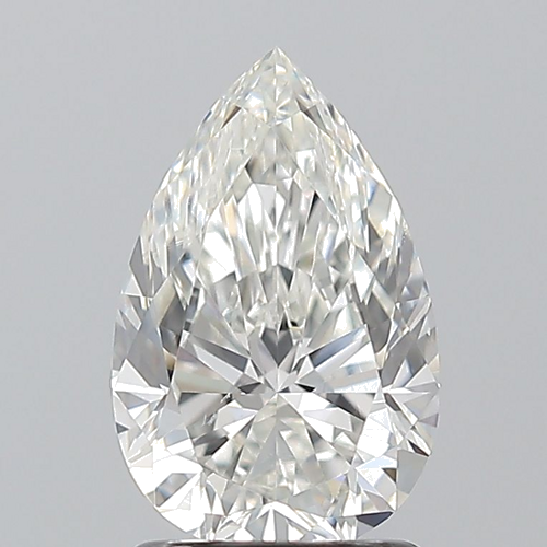 1.5 carat H-SI1 Natūralus Pear Deimantas (1)