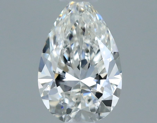 0.3 carat F-VVS2 Natūralus Pear Deimantas (1)