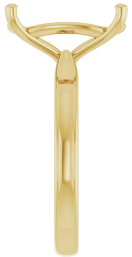Sužadėtuvių Žiedas 14k yellow gold Elongated Cushion 14mm x 10mm (4)