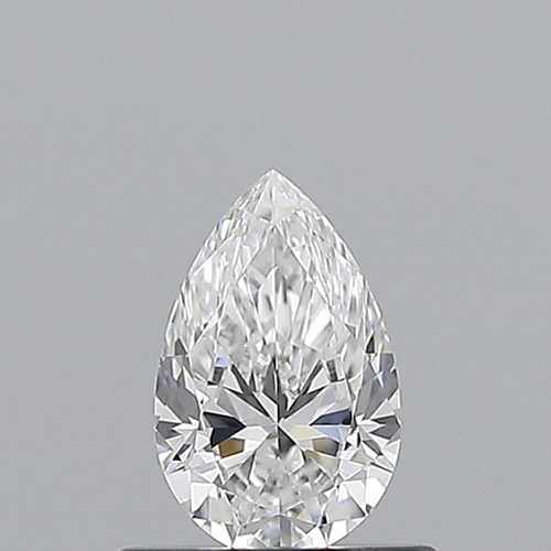 0.51 carat D-VVS2 Natūralus Pear Deimantas (1)
