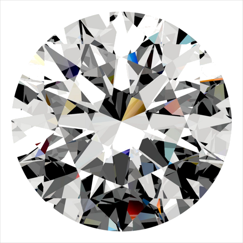 0.5 carat H-VS2 Excellent cut Natūralus Round Deimantas (1)