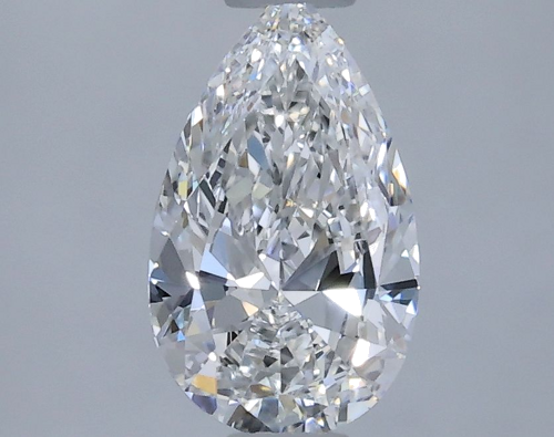 0.45 carat E-VVS2 Natūralus Pear Deimantas (1)