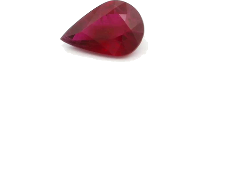 0.69 carat RED Pear Rubinas (1)