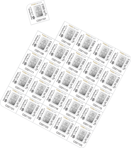 1 g MiniGram Platinos luitas Fortūna PAMP (4)