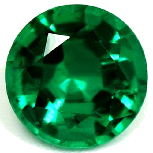 0.58 carat GREEN Round Smaragdas (1)