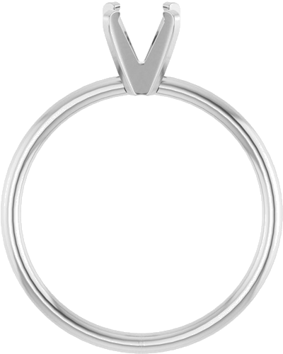 Sužadėtuvių Žiedas „Solitaire“ 14k white gold Round 5.5mm (2)