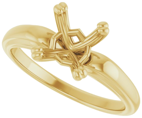 Sužadėtuvių Žiedas „Solitaire“ 14k yellow gold Oval 9mm x 7mm (5)