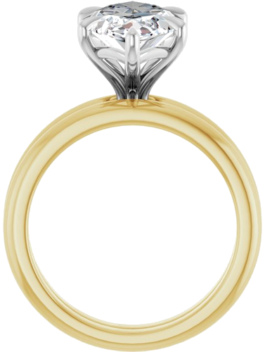 Sužadėtuvių Žiedas „Solitaire“ 14k yellow/white gold Marquise 16mm x 8mm (7)