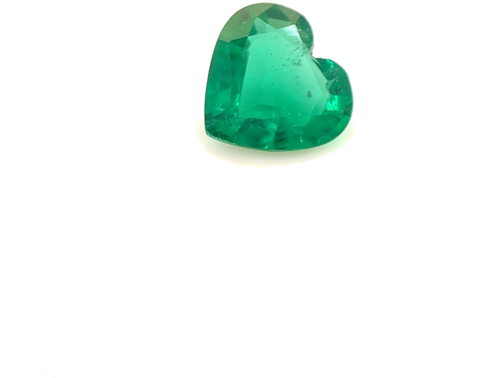 0.54 carat GREEN Heart Smaragdas (1)