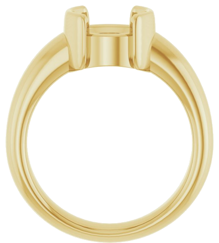 Sužadėtuvių Žiedas „Half-Bezel Solitaire“ 14k yellow gold Round 8mm (2)