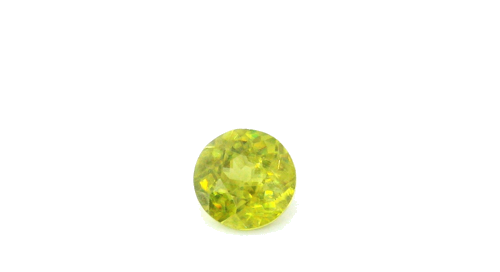 0.6 carat YELLOW Round Sphene (1)