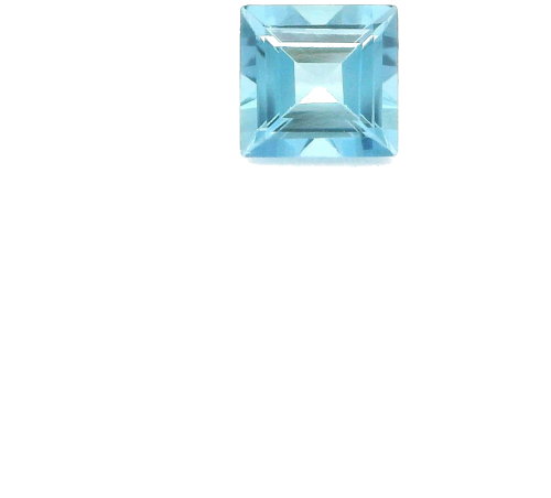 0.56 carat BLUE STEP cut Square Aquamarine (1)