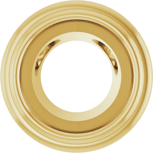 Pakabukas „Bezel-Set Solitaire“ 14k yellow gold Round 4.4mm (1)