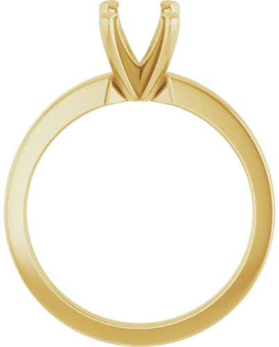 Sužadėtuvių Žiedas „Solitaire“ 14k yellow gold Emerald 7mm x 5mm (2)