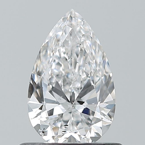0.6 carat D-SI2 Natūralus Pear Deimantas (1)