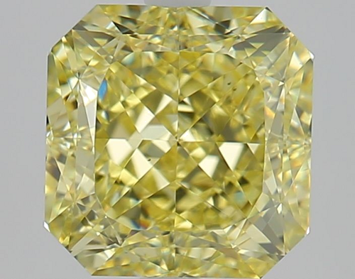 2.51 carat Fancy Yellow-VS1 Natūralus Square Radiant Deimantas (1)