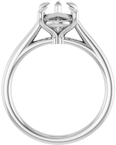 Sužadėtuvių Žiedas „Claw-Pong“ 14k white gold Pear 12mm x 7.5mm (2)