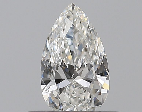 0.3 carat F-SI2 Natūralus Pear Deimantas (1)