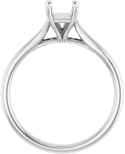 Sužadėtuvių Žiedas „Solitaire“ 417 Baltojo Aukso Emerald 7mm x 5mm (2)