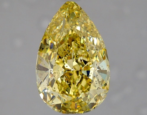 1.88 carat Fancy Brownish Greenish Yellow-SI2 Natūralus Pear Deimantas (1)