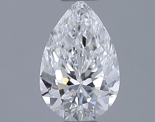 0.61 carat D-VVS2 Natūralus Pear Deimantas (1)