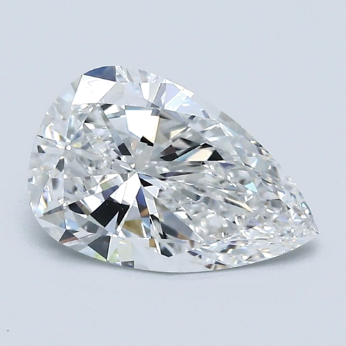 1.5 carat E-VVS2 Natūralus Pear Deimantas (1)