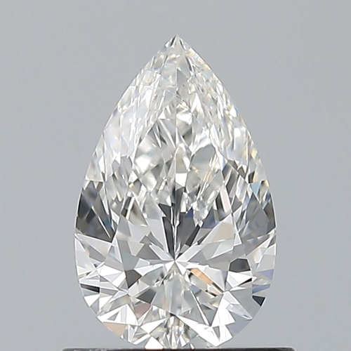 0.74 carat F-VVS2 Natūralus Pear Deimantas (1)