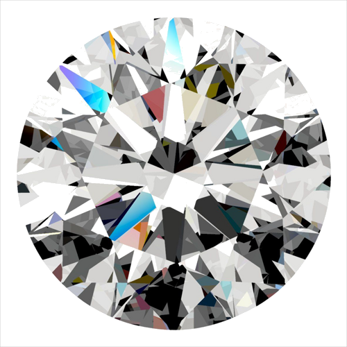 0.36 carat D-SI1 Excellent cut Natūralus Round Deimantas (1)