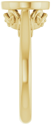 Sužadėtuvių Žiedas „Bezel-Set“ 14k yellow gold Oval 10mm x 8mm (4)