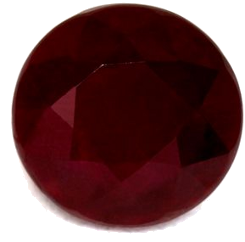 0.64 carat RED Round Rubinas (1)