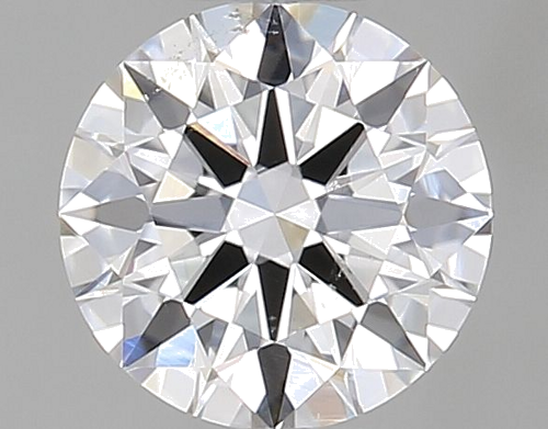 0.52 carat F-SI1 Excellent cut Natūralus Round Deimantas (1)