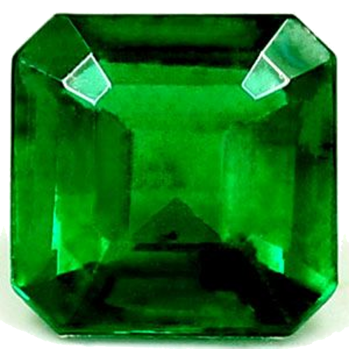 0.35 carat GREEN Cushion Smaragdas (1)