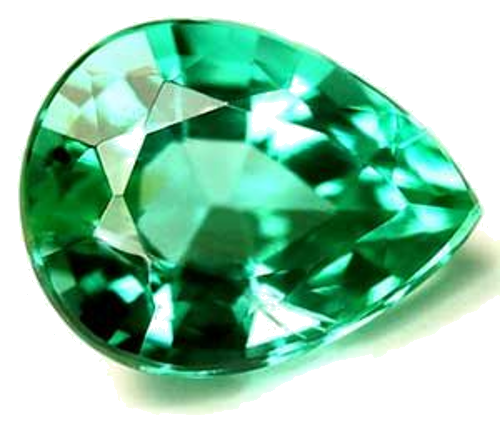 0.56 carat GREEN Pear Smaragdas (1)