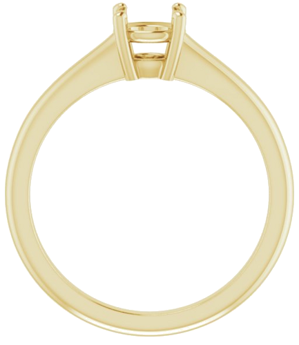 Sužadėtuvių Žiedas „V-End Prong“ 14k yellow gold Round 5.5mm (2)