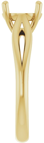 Sužadėtuvių Žiedas „Solitaire“ 14k yellow gold Round 8mm (4)