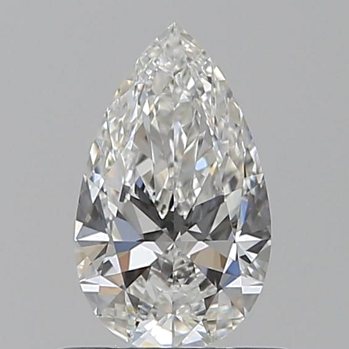 0.6 carat F-VVS1 Natūralus Pear Deimantas (1)