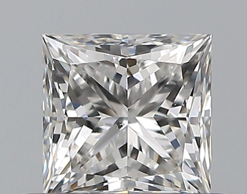 0.52 carat F-SI1 Natūralus Princess Deimantas (1)