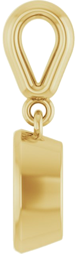 14K Yellow  7x5 mm Oval Pendant Mounting (3)