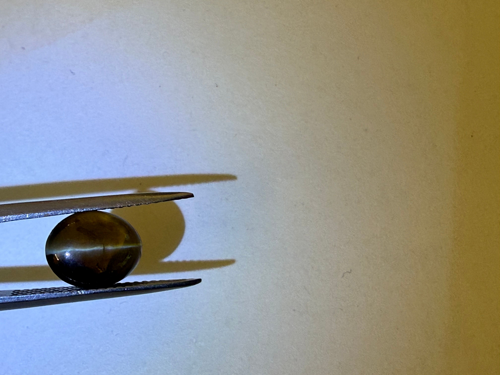 3.81 carat BROWN CABOCHON cut Oval Chrysoberyl (1)