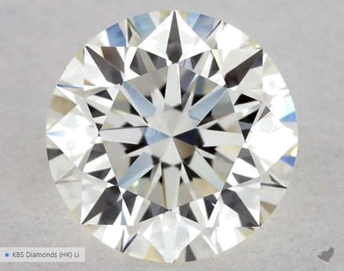 0.58 carat K-VVS2 Excellent cut Natūralus Round Deimantas (1)