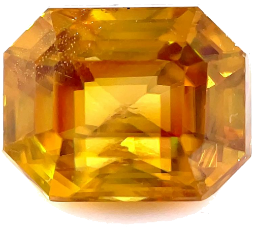 3.83 carat YELLOW Octagonal Sphene (1)