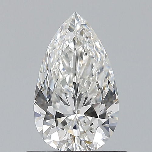 0.7 carat G-VS2 Natūralus Pear Deimantas (1)