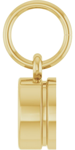Pakabukas „Bezel-Set Solitaire Charm“ 14k yellow gold Round 5.2mm (3)