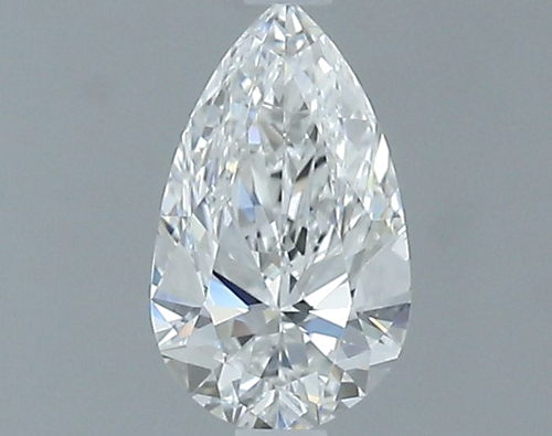 0.7 carat F-VVS2 Natūralus Pear Deimantas (1)