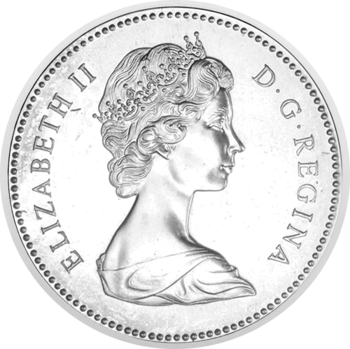 1 dolārs Kanāda Elizabete II sudraba monēta (2)