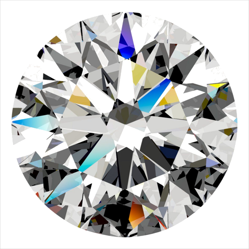0.41 carat D-VVS2 Excellent cut Natūralus Round Deimantas (1)