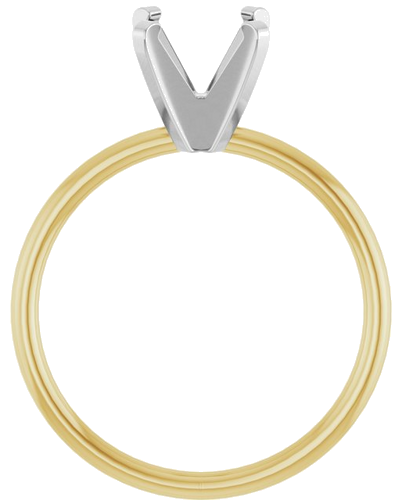 Sužadėtuvių Žiedas „Solitaire“ 14k yellow/white gold Round 7.6mm (2)