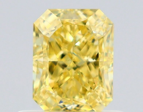 0.68 carat Fancy Intense Yellow-VS2 Natūralus Radiant Deimantas (1)