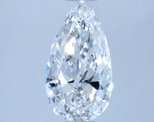 0.5 carat D-VVS2 Natūralus Pear Deimantas (1)