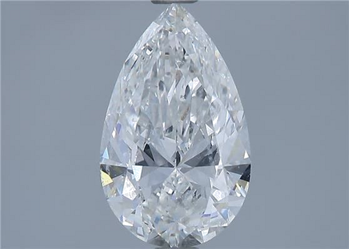 1.58 carat F-SI2 Natūralus Pear Deimantas (1)
